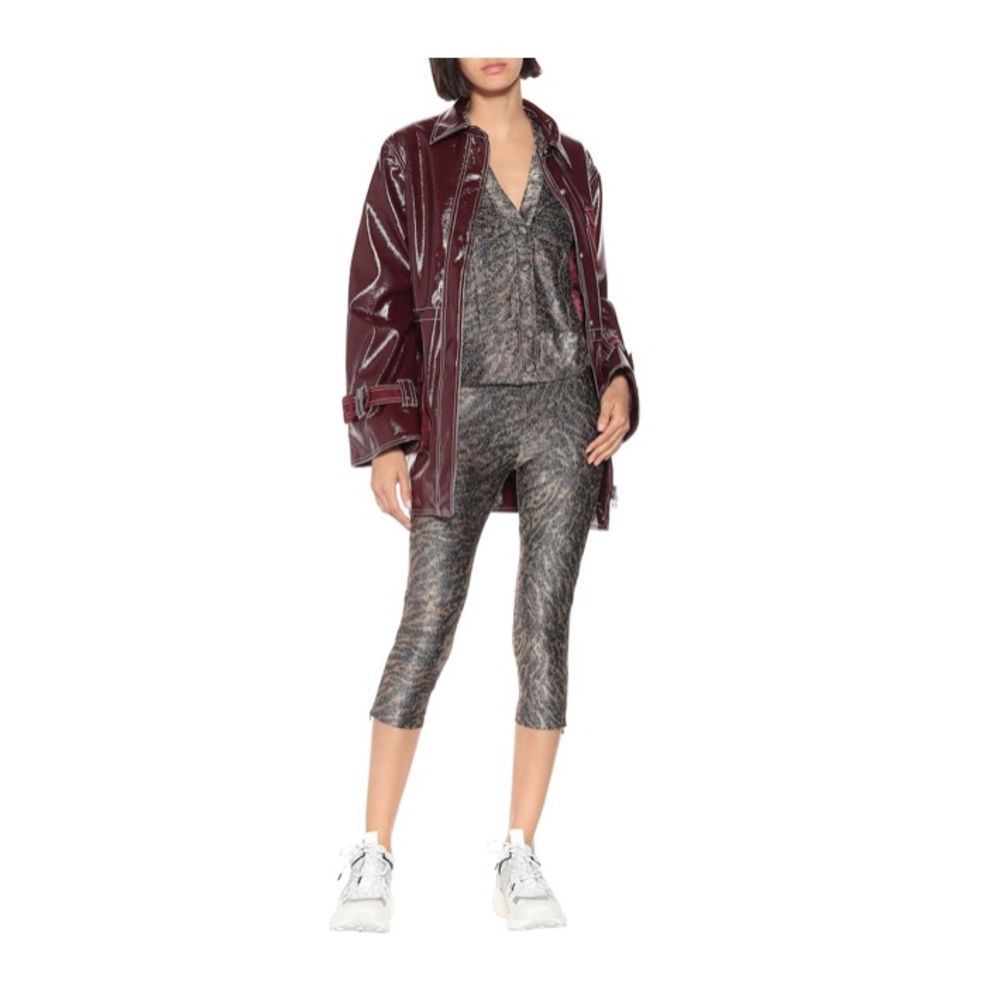 Ganni Cropped Sparkly Leggings